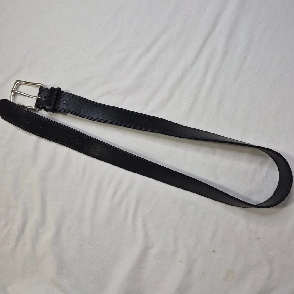 Red Wing Shoes Belt Men 38 Black Leather Workwear Heritage Solid Brass USA 96510